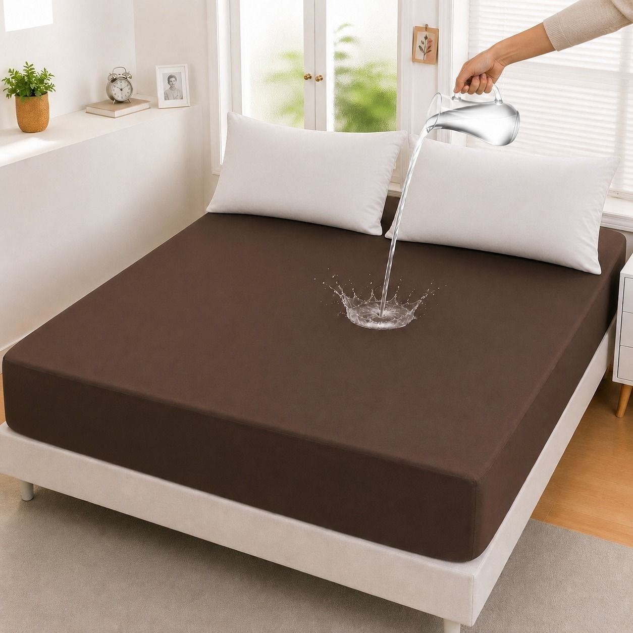 Micro Fitted Waterproof Mattress Cover & Protector – Dust Mite Proof & Machine Washable - Image 5