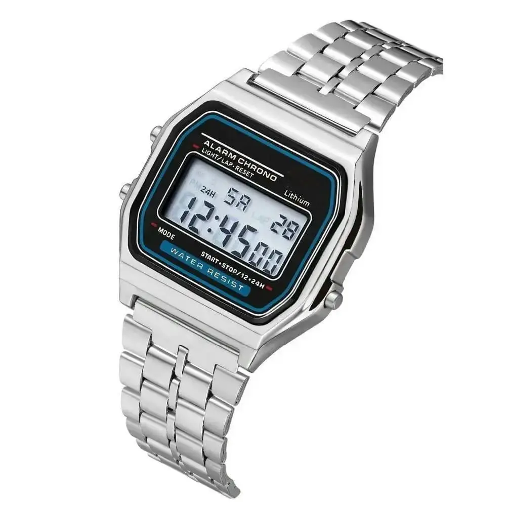 Stainless Steel Digital Display Watch For Men - Image 8
