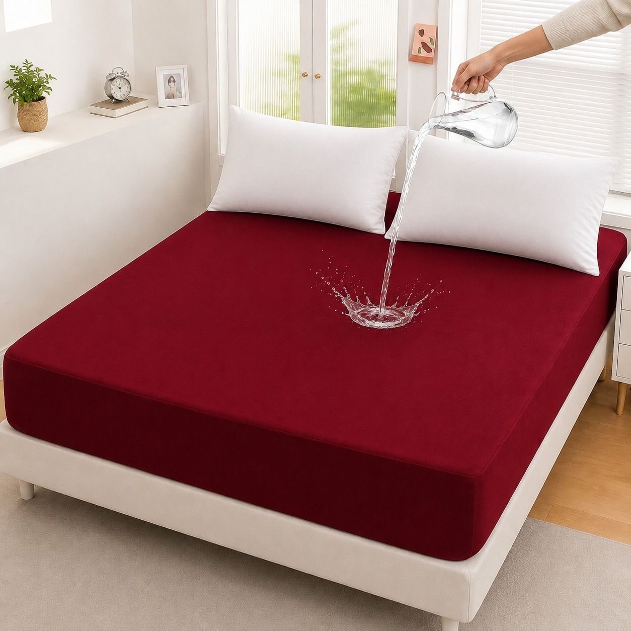 Micro Fitted Waterproof Mattress Cover & Protector – Dust Mite Proof & Machine Washable - Image 6