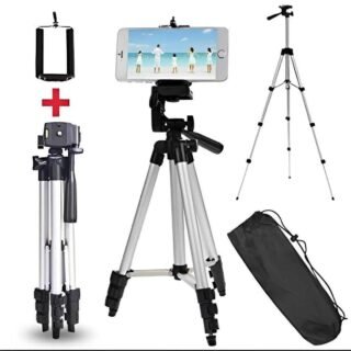 3.5ft Adjustable Tripod Stand for Mobile & Camera with Carrying Bag