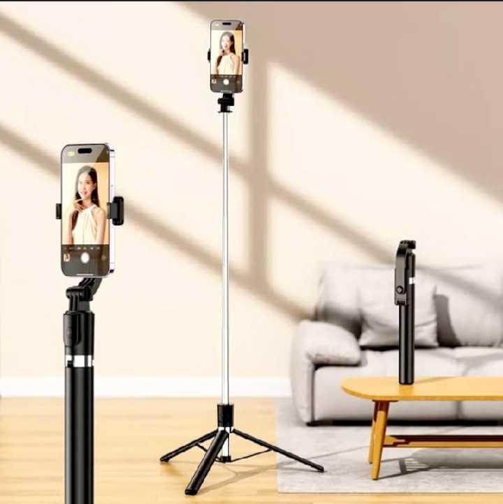 Adjustable Selfie Stick with Tripod Stand & Wireless Bluetooth Remote