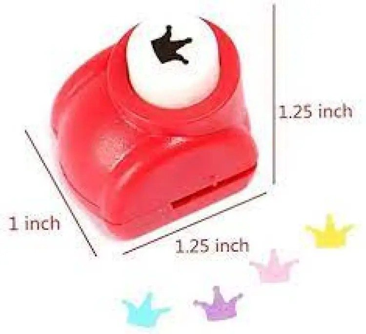 Mini Paper Punch 1 Pc – Assorted Shape DIY Craft Punch for Paper Cutting - Random Color - Image 3