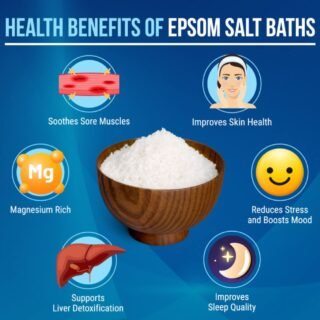 1Kg Epsom Salt Natural Mineral Fertilizer / Beauty Health