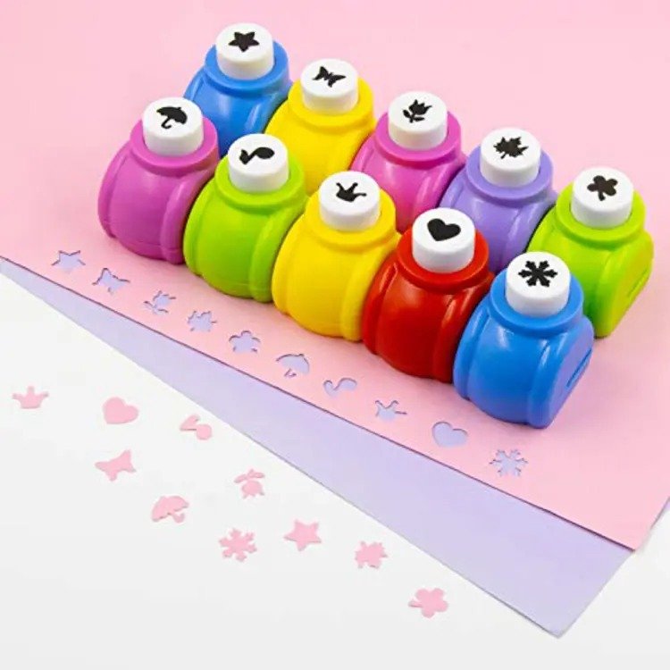 Mini Paper Punch 1 Pc – Assorted Shape DIY Craft Punch for Paper Cutting - Random Color - Image 5