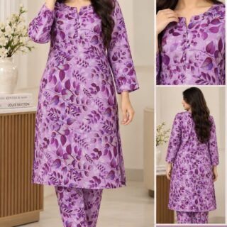 Al-Karam Studio Pure Lawn 2-Piece Co-ord Set - Unstitched