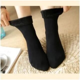 Pack of 2 pairs Women Winter Woolen Socks Warm Thicken Thermal Snow Socks For Ladies Men Unisex