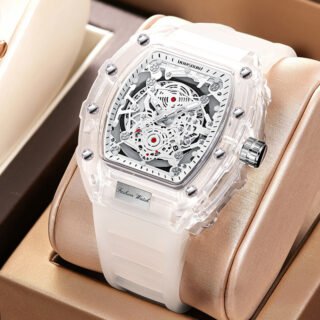 Wholesale Fashionable Transparent Mens Watches Waterproof Timepieces