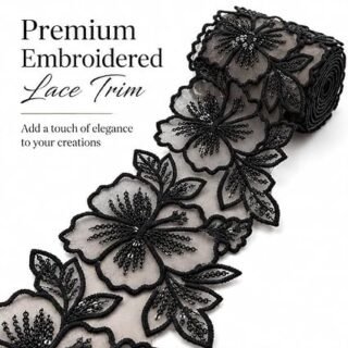 China Cut Dana Black Lace - 10 Ghaz Packet