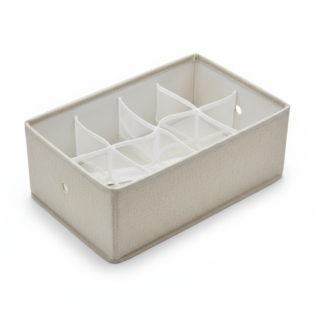 Cloth Storage Box with Multi-Partition Straps