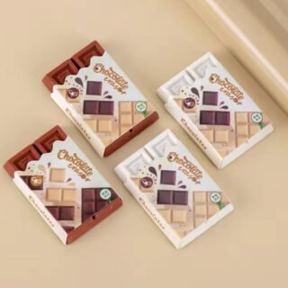 Chocolate Eraser Creative Cute Pencil Rubber Best For Gifts And Daily Stationery Use Size 3 Inch By 1.5 Inch | Random Color
