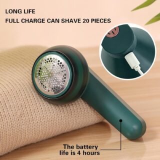 Rechargeable Lint Remover – Portable Electric Fabric Shaver for Clothes, Sweaters & Upholstery (Random Color)