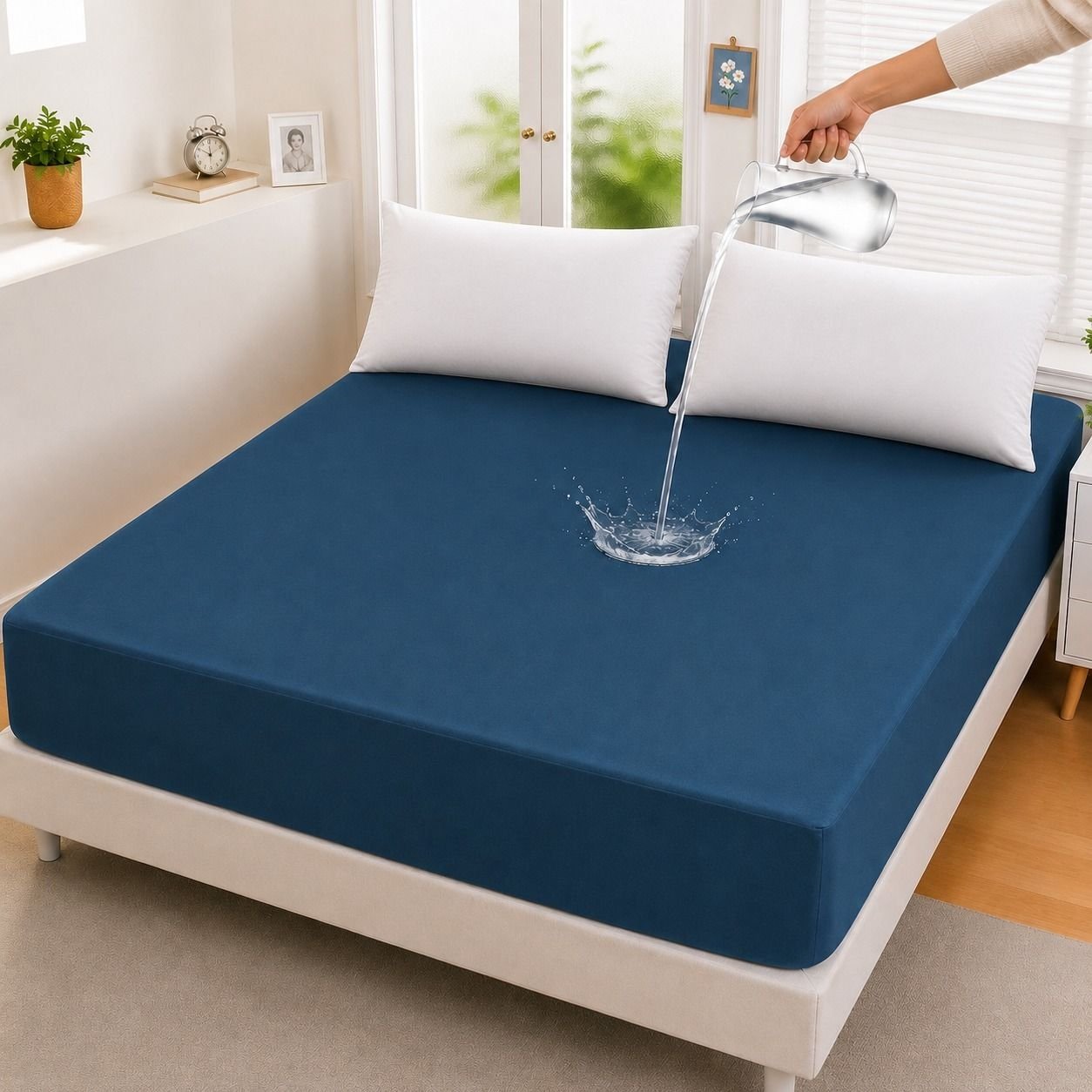 Micro Fitted Waterproof Mattress Cover & Protector – Dust Mite Proof & Machine Washable - Image 7