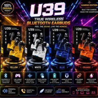 True Wireless Bluetooth Earbuds with Hi-Fi Stereo Sound & Touch Control