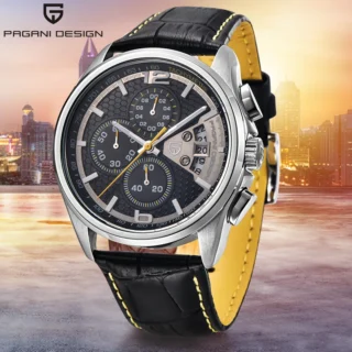 Top luxury brand PAGANI DESIGN Men's watches fashion sport wristwatch