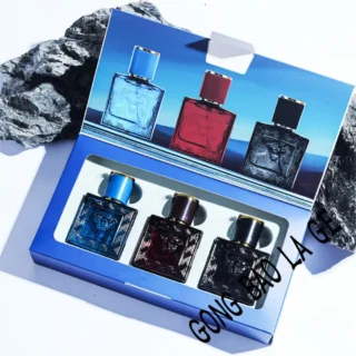 Brand 90ml Men Perfume Gift Box 3pcs Set Charming Man Colognes