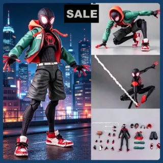 2026 HOT Birthday Gift Spider-Man Event Model Spider-Man Miles SV SHF Morales Penny Parker Anime Character Statue Toy