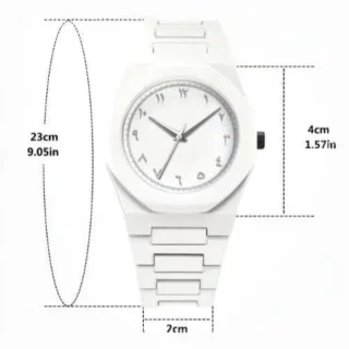 Premium Carbon Fiber Arabic Aura Watch for Men
