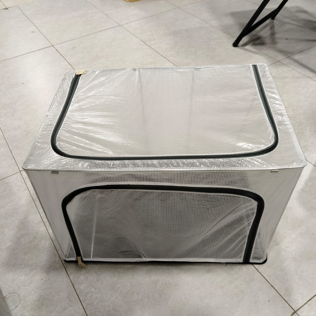 Premium Foldable Cloth Storage Box - Metal Frame