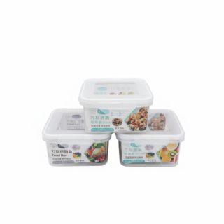 Small Transparent Food Storage Box with Lid