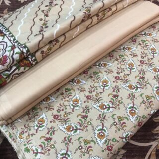 Wash & Wear Printed 3-Piece Unstitched Suit (Shirt, Dupatta, Trouser)